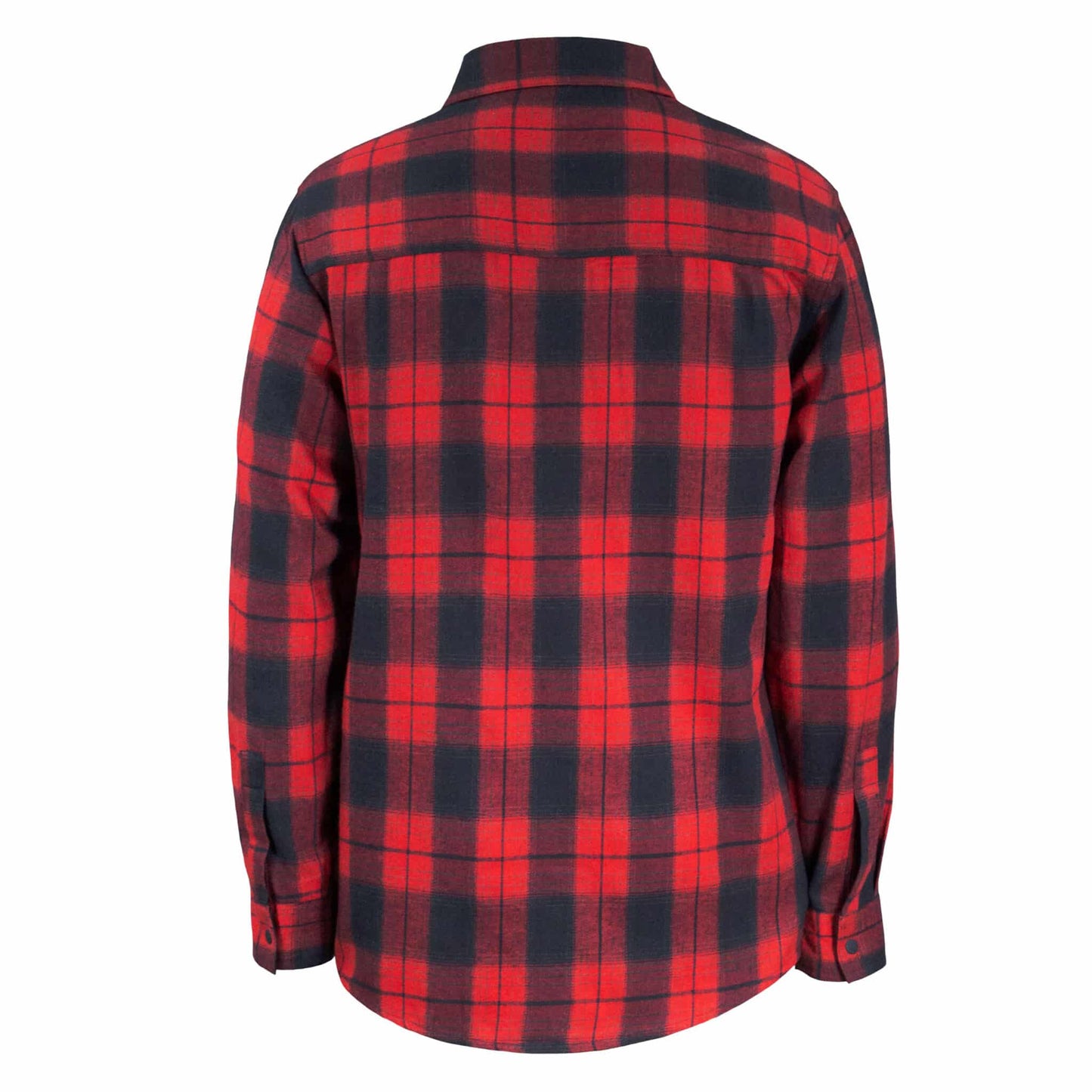 CHEMISE DE FLANELLE À BOUTONS PRESSION (SNAPS) - ROUGE & NOIR