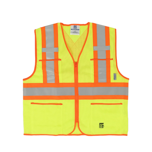VESTE DE SÉCURITÉ À FERMETURE ÉCLAIR OPEN ROAD JAUNE VIKING