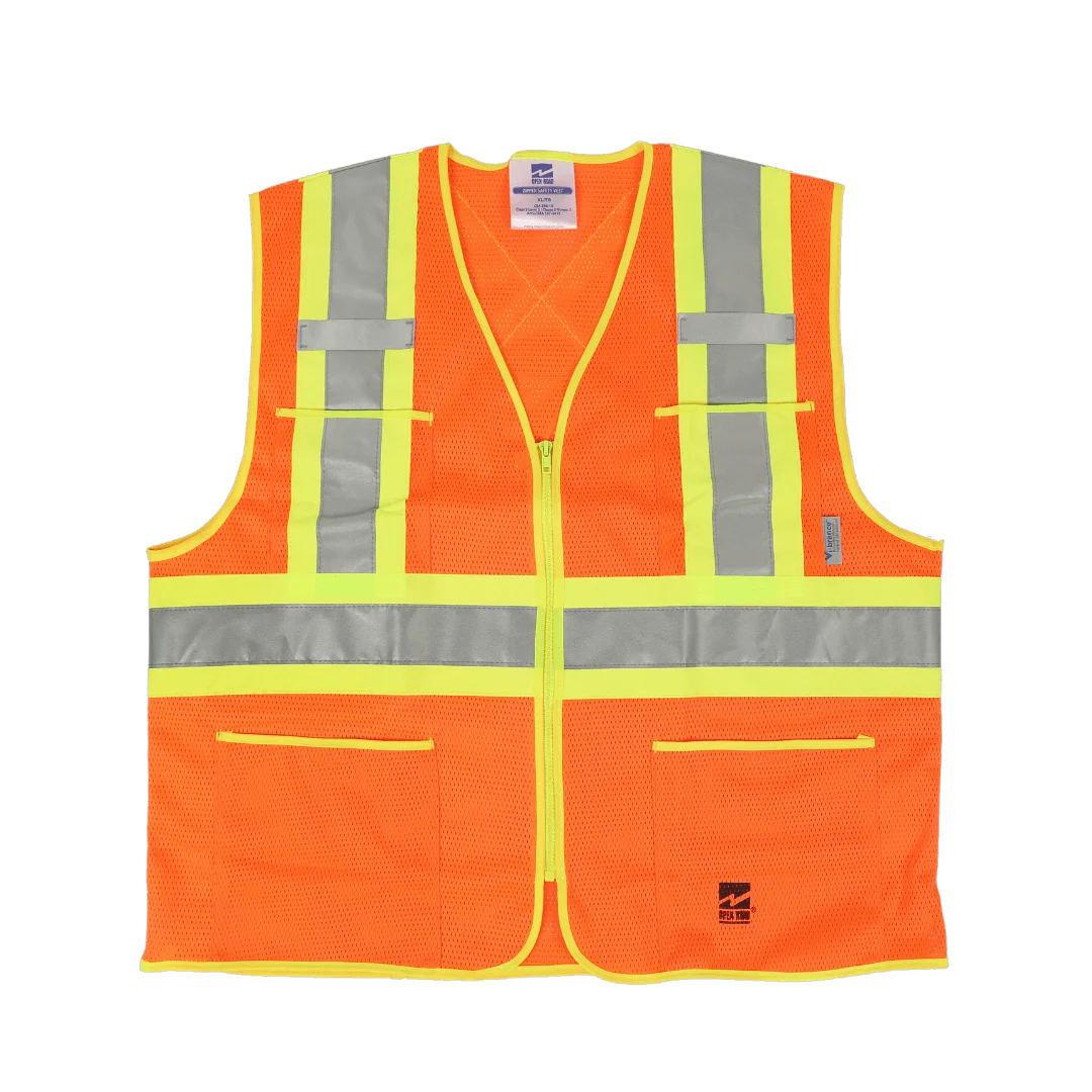 VESTE DE SÉCURITÉ À FERMETURE ÉCLAIR OPEN ROAD ORANGE VIKING