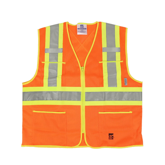 VESTE DE SÉCURITÉ À FERMETURE ÉCLAIR OPEN ROAD ORANGE VIKING