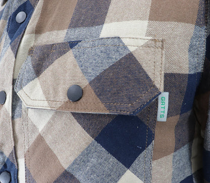 CHEMISE DE FLANELLE DOUBLÉE AVEC CAPUCHON GATTS