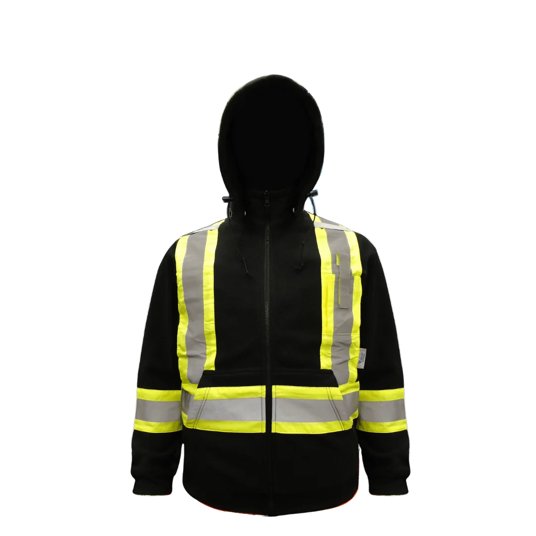 CHANDAIL HOODIE EN LAINE POLAIRE NOIR VIKING