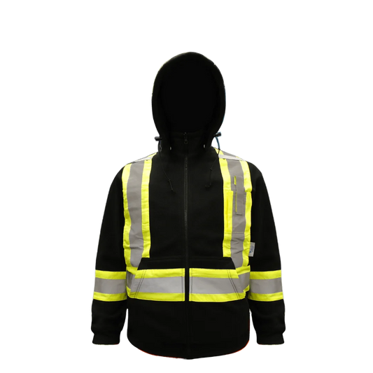 CHANDAIL HOODIE EN LAINE POLAIRE NOIR VIKING