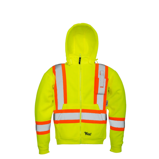CHANDAIL HOODIE EN LAINE POLAIRE JAUNE VIKING
