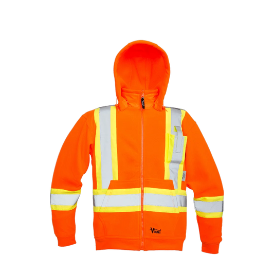 CHANDAIL HOODIE EN LAINE POLAIRE ORANGE VIKING
