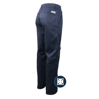 PANTALON DE TRAVAIL EXTENSIBLE AVEC GENOUILLÈRE AMOVIBLE BLEU GATTS