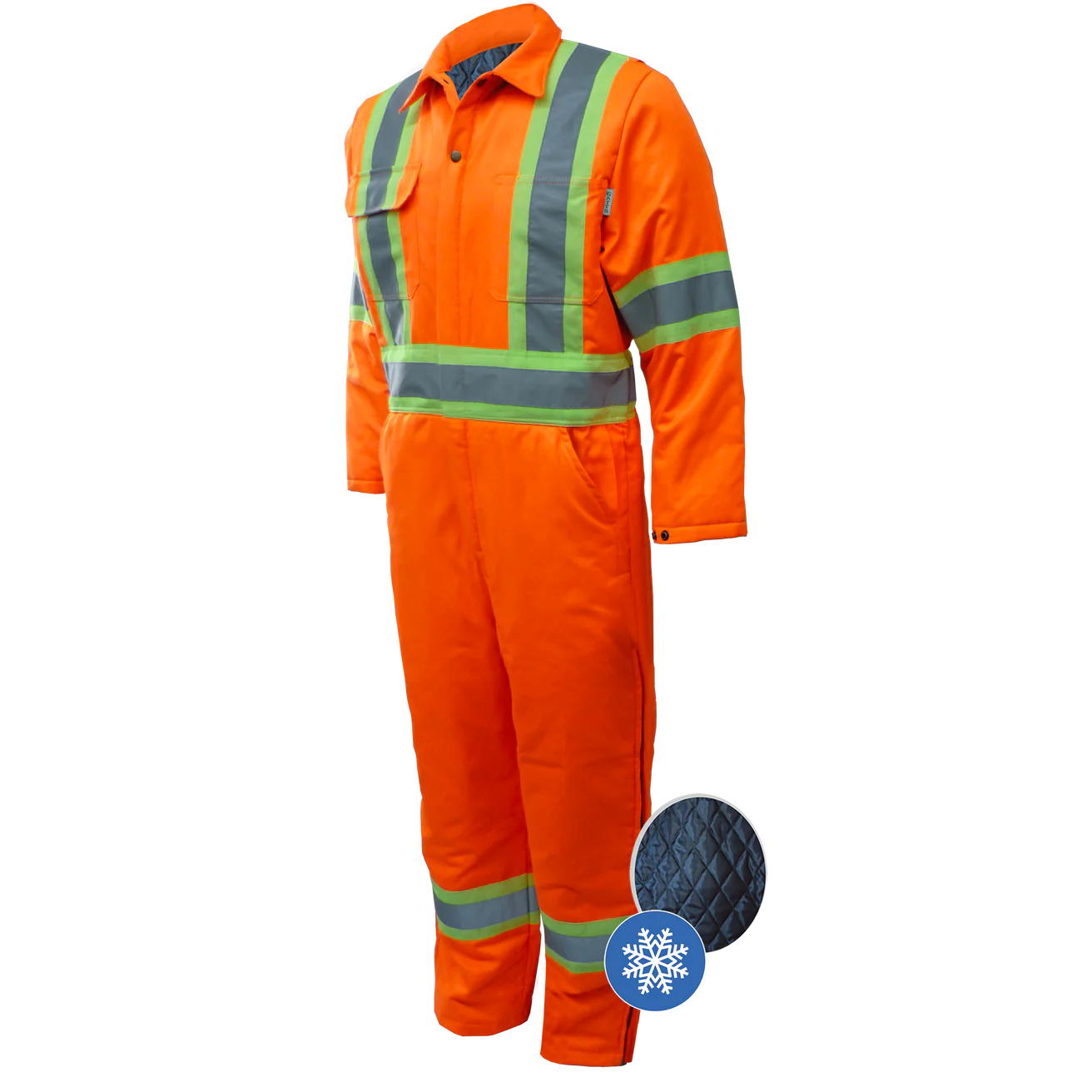 COMBINAISON | COVERALL DOUBLÉ ZIPPER 30" AUX JAMBES ORANGE GATTS