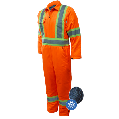COMBINAISON | COVERALL DOUBLÉ ZIPPER 30" AUX JAMBES ORANGE GATTS