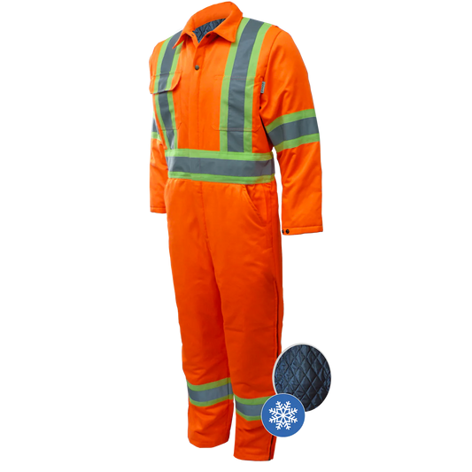 COMBINAISON | COVERALL DOUBLÉ ZIPPER 30" AUX JAMBES ORANGE GATTS