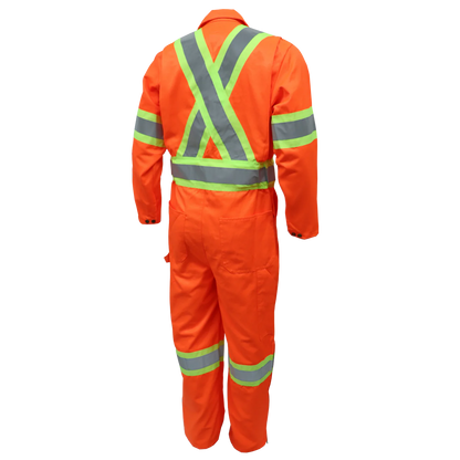 COMBINAISON | COVERALL ZIPPER 20" AUX JAMBES ORANGE GATTS
