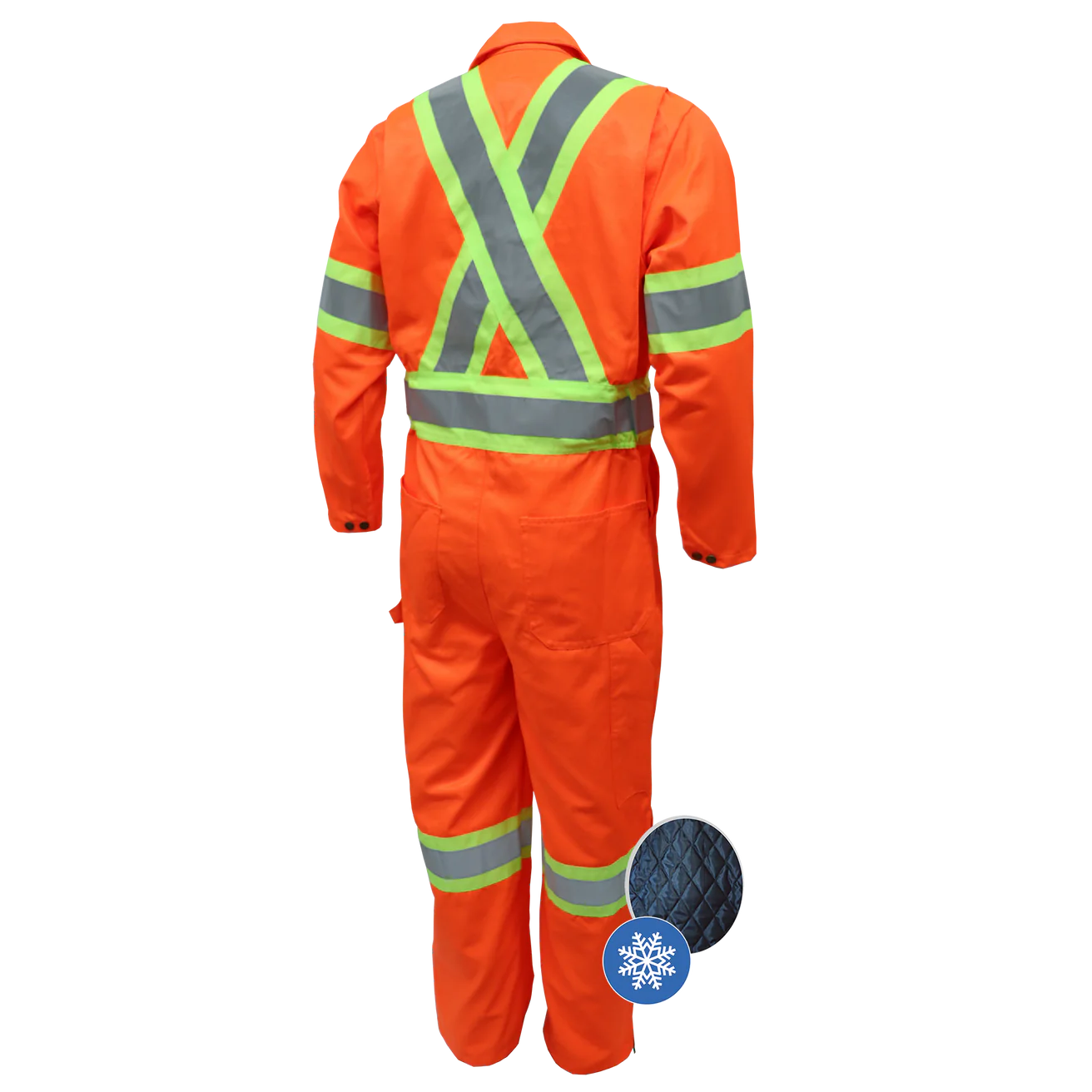 COMBINAISON | COVERALL DOUBLÉ ZIPPER 30" AUX JAMBES ORANGE GATTS