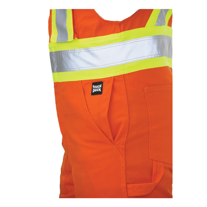SALOPETTE DE SÉCURITÉ EN SERGÉ ORANGE TOUGH DUCK
