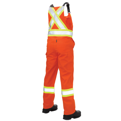 SALOPETTE DE SÉCURITÉ EN SERGÉ ORANGE TOUGH DUCK