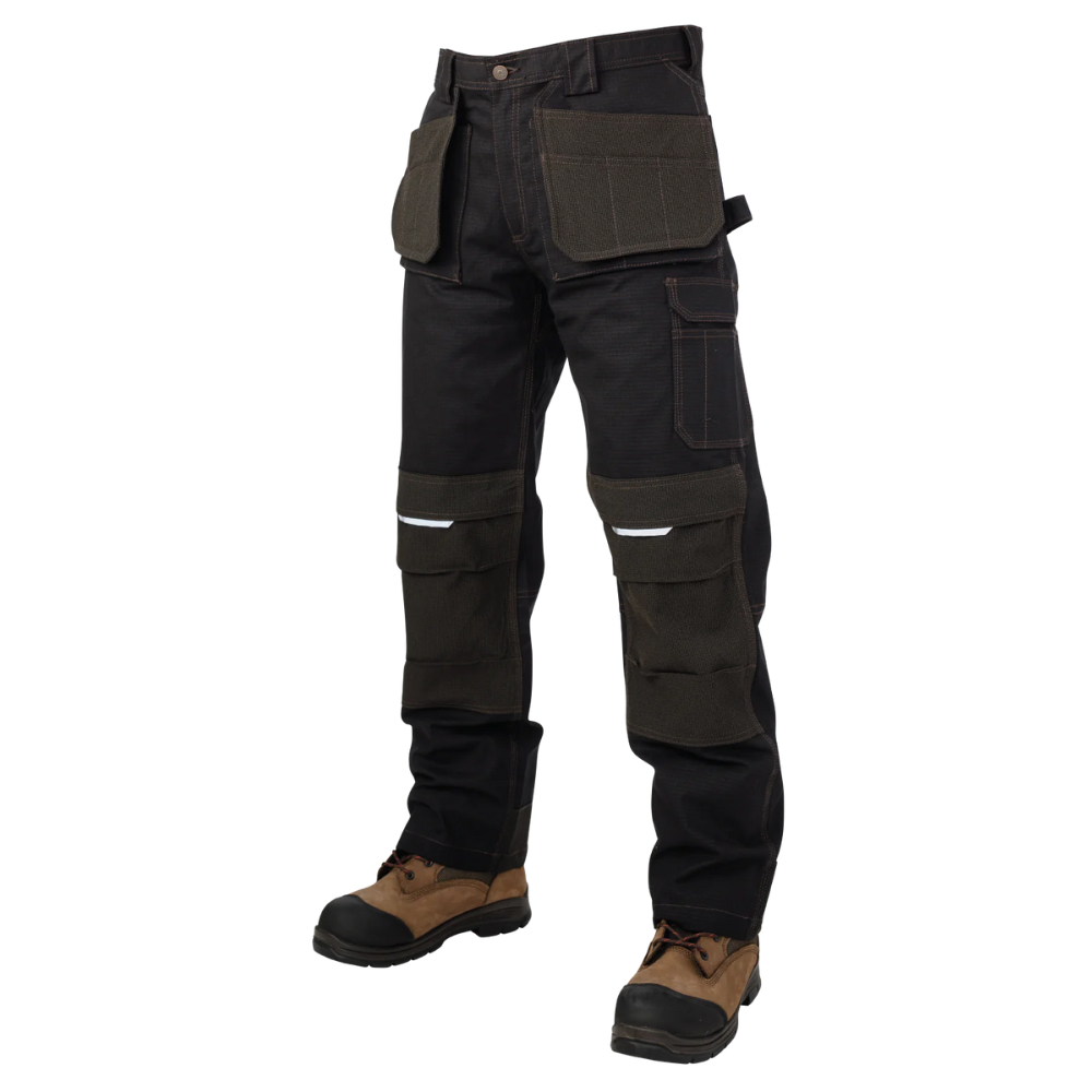 PANTALON D'ENTREPRENEUR EXTENSIBLE INDÉCHIRABLE COUPLE AMPLE NOIR TOUGH DUCK