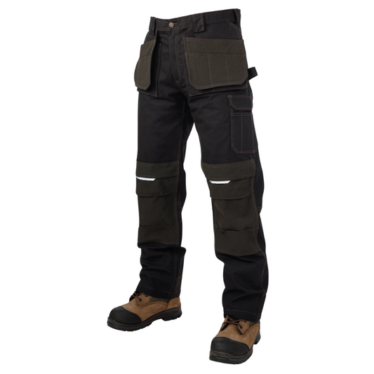 PANTALON D'ENTREPRENEUR EXTENSIBLE INDÉCHIRABLE COUPLE AMPLE NOIR TOUGH DUCK