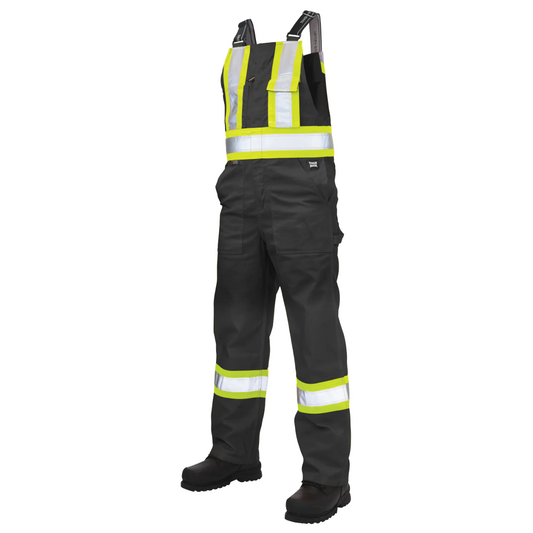 SALOPETTE DE SÉCURITÉ EN SERGÉ NOIR TOUGH DUCK