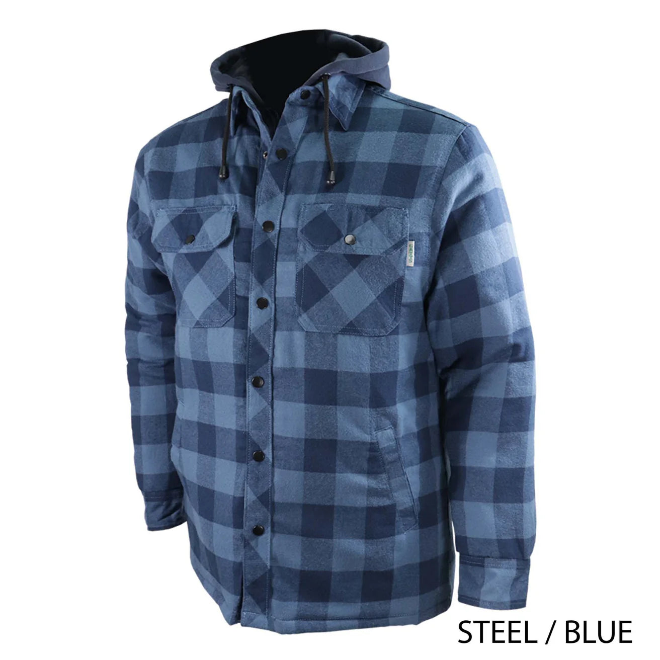 CHEMISE DE TRAVAIL EN FLANELLE DOUBLÉE AVEC CAPUCHON (3 COULEURS) GATTS