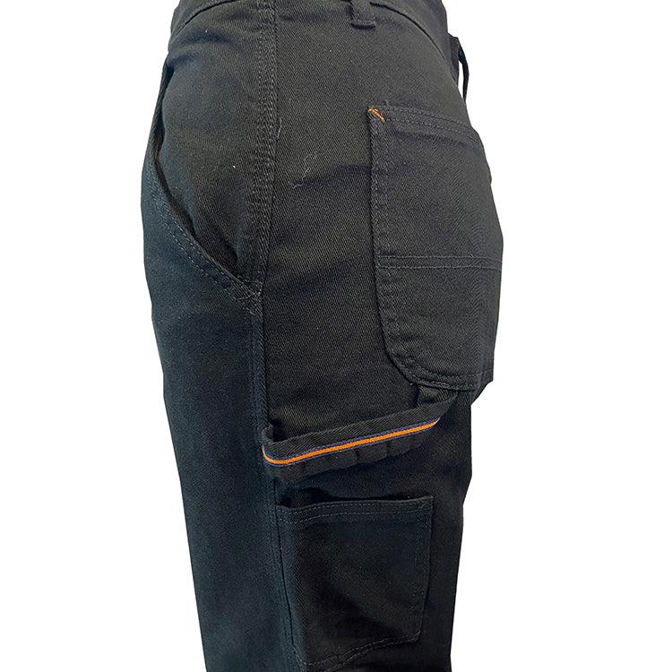 PANTALON DE TRAVAIL LEONARDO EXTENSIBLE POUR CHARPENTIER (2 COULEURS) ORANGE RIVER