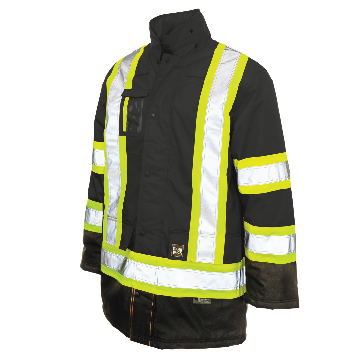 PARKA DE SÉCURITÉ EN POLY-OXFORD DOUBLÉ NOIR TOUGH DUCK