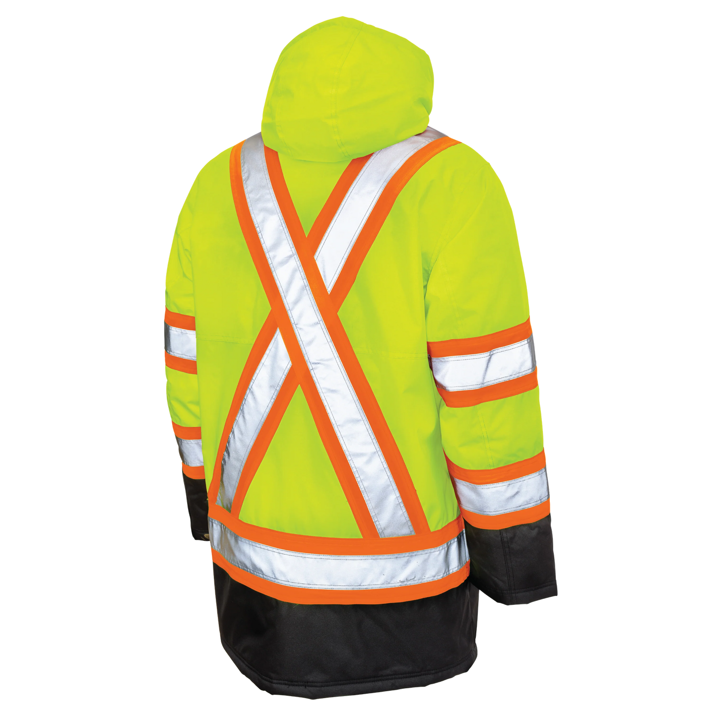 PARKA DE SÉCURITÉ EN POLY-OXFORD DOUBLÉ JAUNE TOUGH DUCK