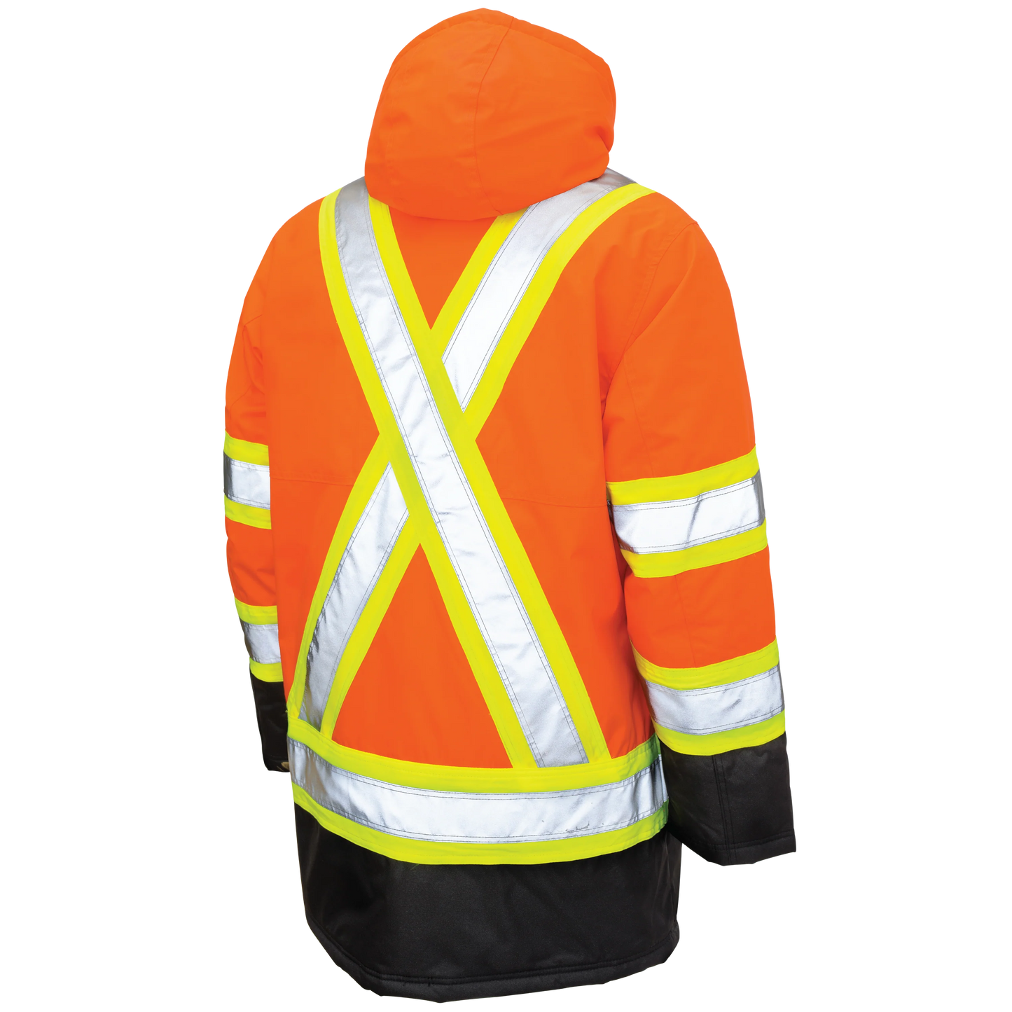 PARKA DE SÉCURITÉ EN POLY-OXFORD DOUBLÉ ORANGE TOUGH DUCK
