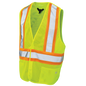 VESTE DE SÉCURITÉ DÉTACHABLE À 5 POINTS EN TISSU MAILLE JAUNE TOUGH DUCK