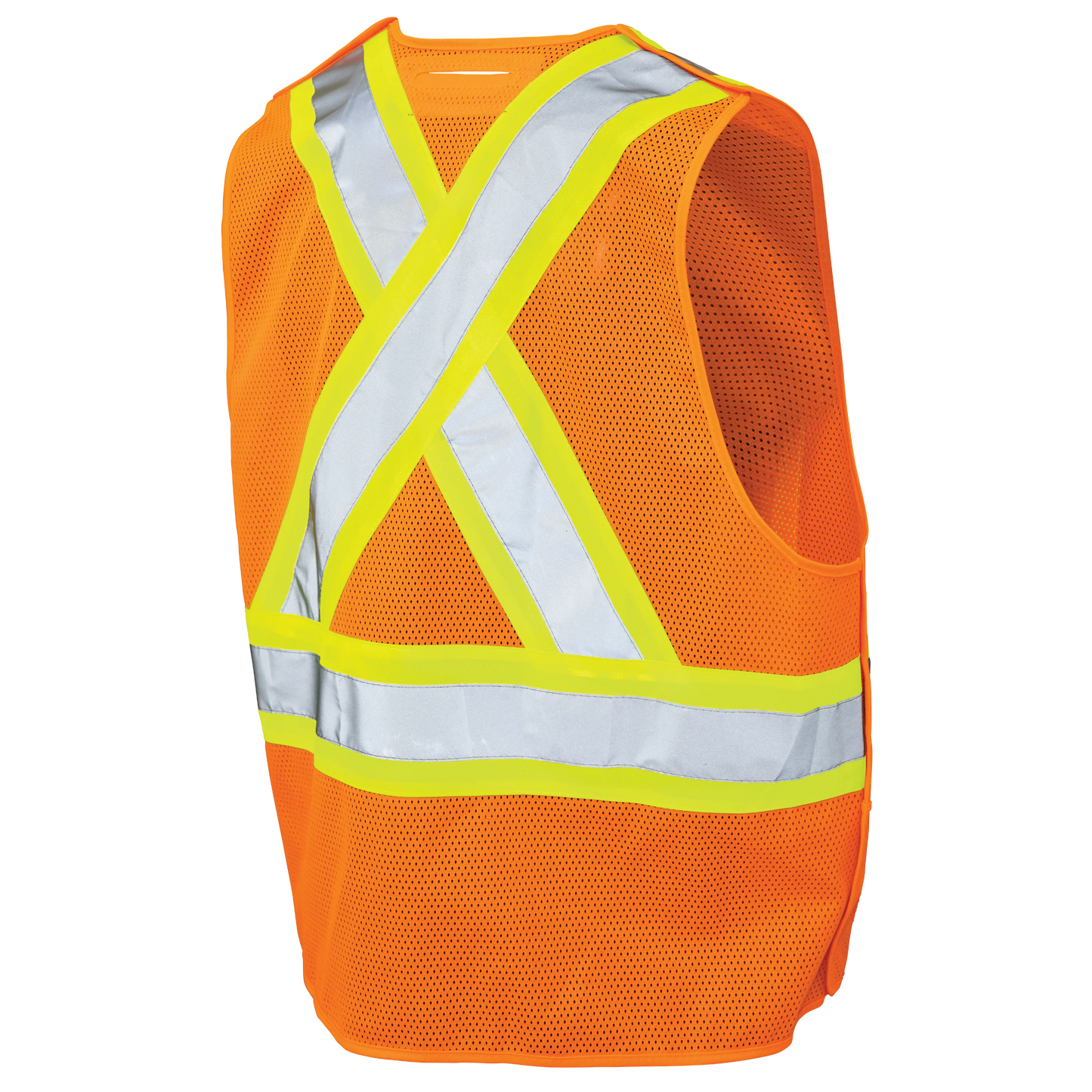 VESTE DE SÉCURITÉ DÉTACHABLE À 5 POINTS EN TISSU MAILLE ORANGE TOUGH DUCK