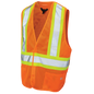 VESTE DE SÉCURITÉ DÉTACHABLE À 5 POINTS EN TISSU MAILLE ORANGE TOUGH DUCK