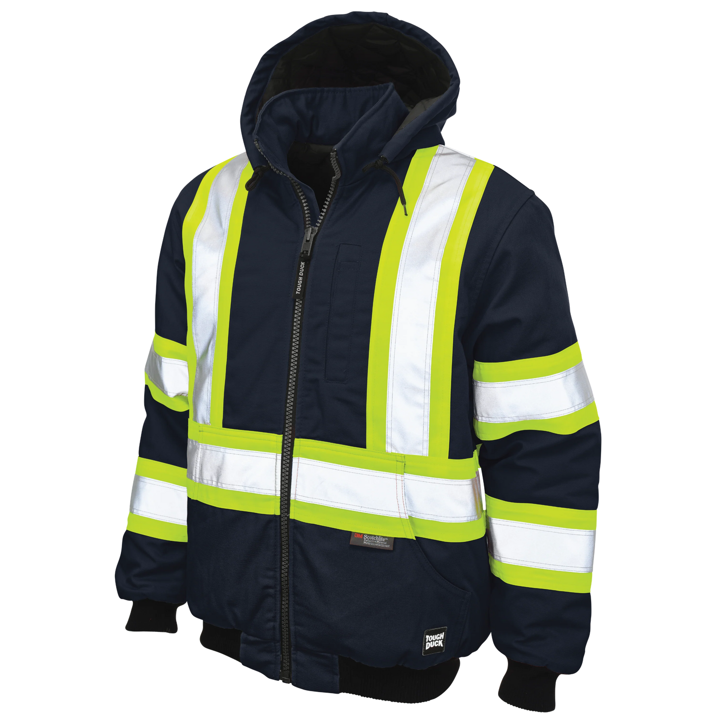 BLOUSON DE SÉCURITÉ AVEC CAPUCHE DÉTACHABLE NOIR TOUGH DUCK