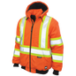 BLOUSON DE SÉCURITÉ AVEC CAPUCHE DÉTACHABLE ORANGE TOUGH DUCK