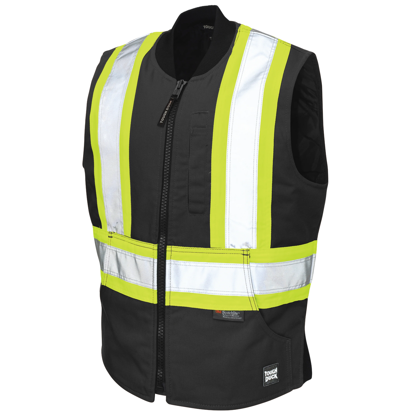 VESTE DE SÉCURITÉ DOUBLÉ NOIR TOUGH DUCK