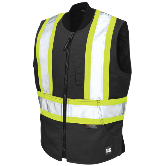 VESTE DE SÉCURITÉ DOUBLÉ NOIR TOUGH DUCK