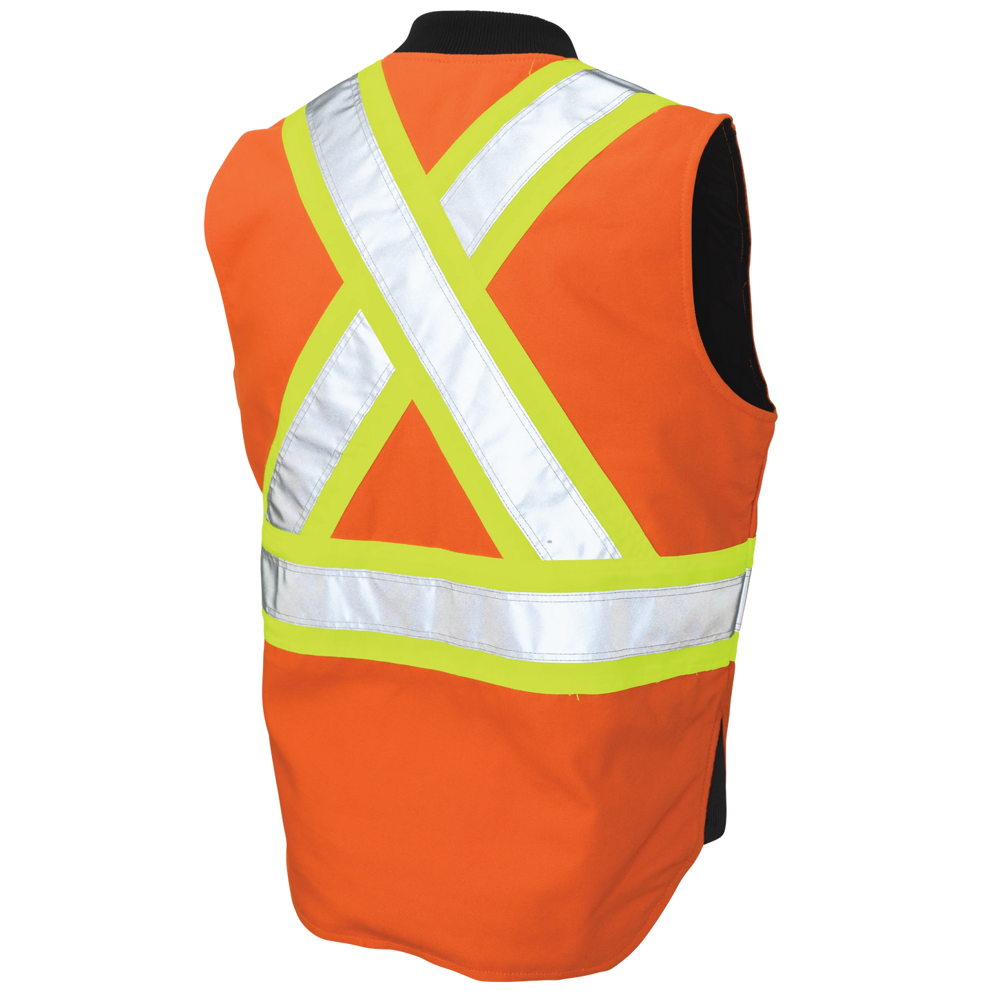 VESTE DE SÉCURITÉ DOUBLÉ ORANGE TOUGH DUCK