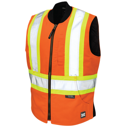 VESTE DE SÉCURITÉ DOUBLÉ ORANGE TOUGH DUCK
