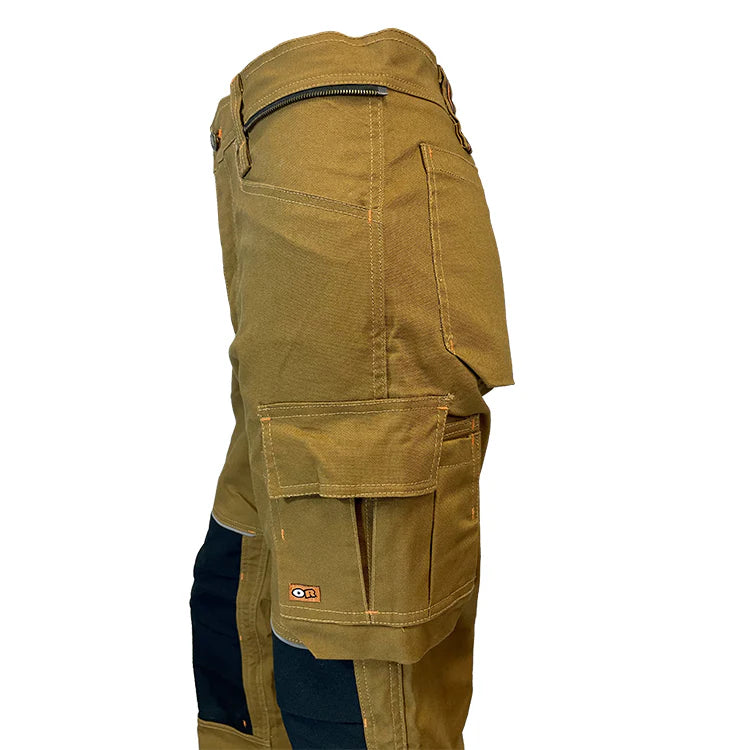 PANTALAON DE TRAVAIL TEXAN MULTI-POCHES (2 COULEURS) ORANGE RIVER