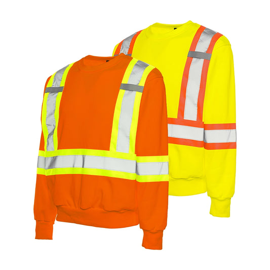 CHANDAIL DE SÉCURITÉ POLYESTER MANCHES LONGUES À COL ROND WASIP
