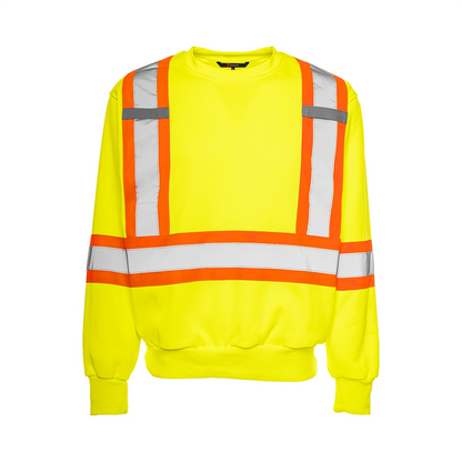 CHANDAIL DE SÉCURITÉ POLYESTER MANCHES LONGUES À COL ROND WASIP