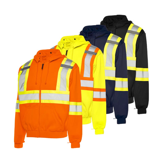 CHANDAIL DE SÉCURITÉ POLYESTER À CAPUCHE DÉTACHABLE WASIP