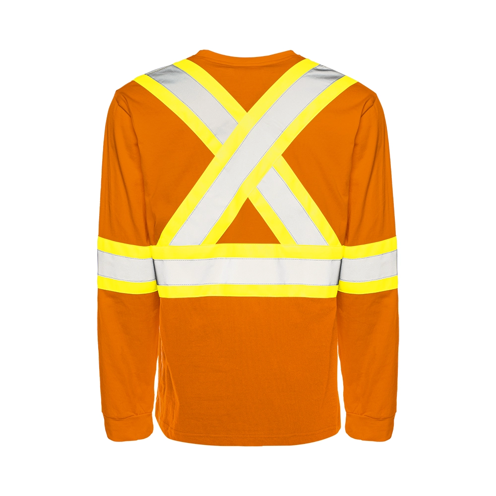 CHANDAIL DE CIRCULATION EN COTON MANCHES LONGUES ORANGE WASIP