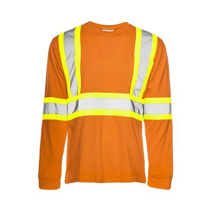 CHANDAIL DE CIRCULATION EN COTON MANCHES LONGUES ORANGE WASIP