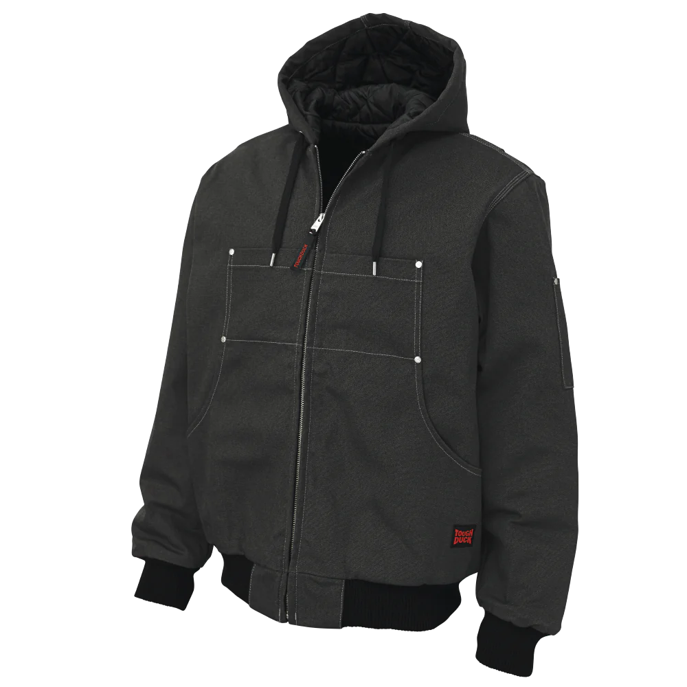 MANTEAU BOMBER CLASSIQUE À CAPUCHE TOUGH DUCK (2 COULEURS)