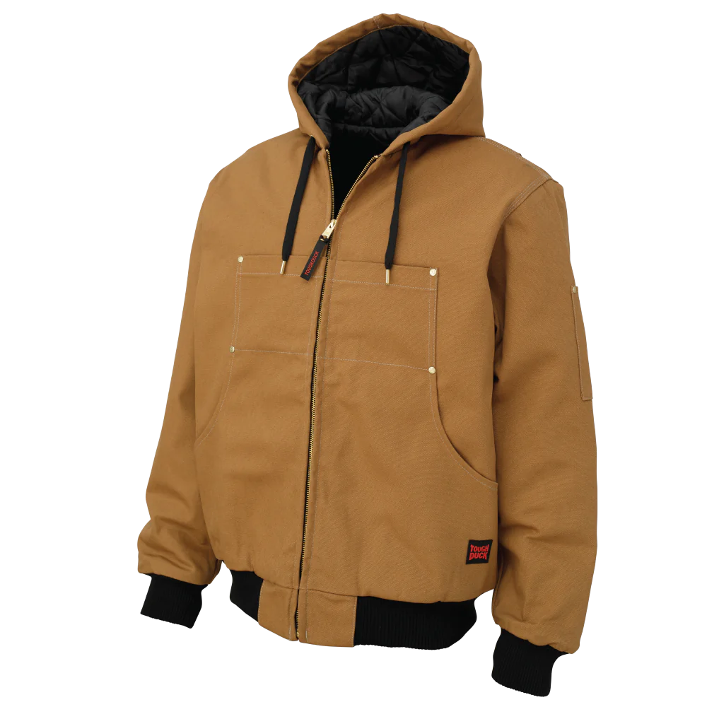 MANTEAU BOMBER CLASSIQUE À CAPUCHE TOUGH DUCK (2 COULEURS)
