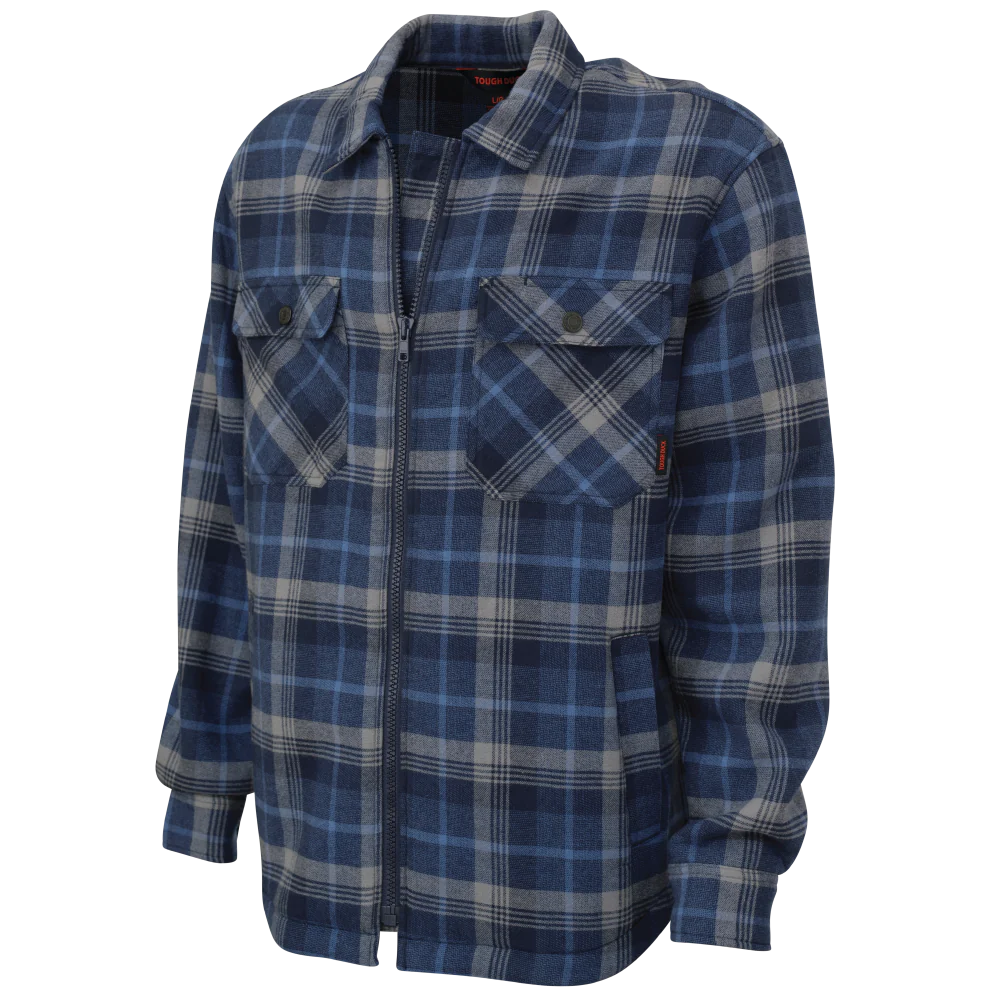 MANTEAU-CHEMISE EN FLANELLE CONTRECOLLÉ À DU SHERPA (3 COULEURS) TOUGH DUCK