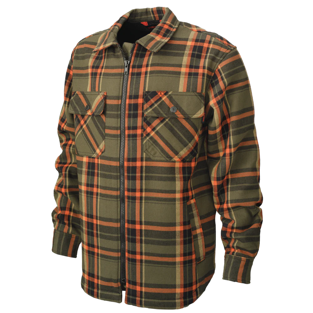 MANTEAU-CHEMISE EN FLANELLE CONTRECOLLÉ À DU SHERPA (3 COULEURS) TOUGH DUCK