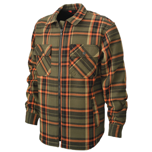 MANTEAU-CHEMISE EN FLANELLE CONTRECOLLÉ À DU SHERPA (3 COULEURS) TOUGH DUCK