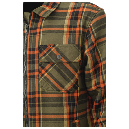 MANTEAU-CHEMISE EN FLANELLE CONTRECOLLÉ À DU SHERPA (3 COULEURS) TOUGH DUCK