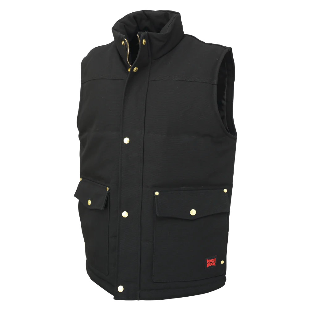 VESTE WOODSMAN DOUBLÉE NOIR TOUGH DUCK