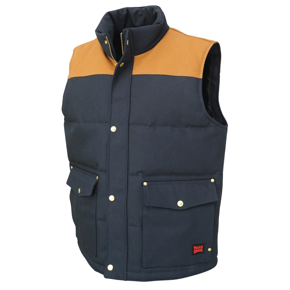 VESTE WOODSMAN DOUBLÉE BLEU TAN TOUGH DUCK