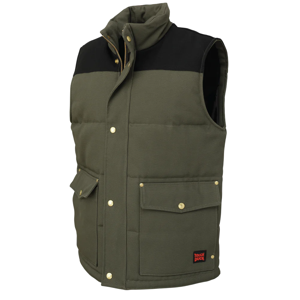 VESTE WOODSMAN DOUBLÉE VERT NOIR TOUGH DUCK