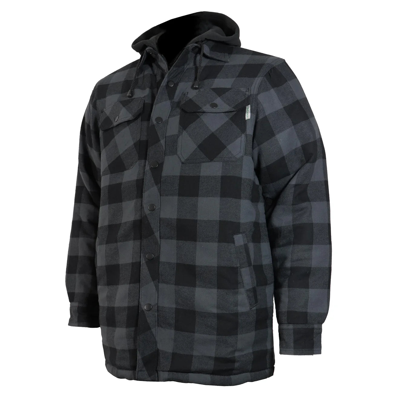 CHEMISE DE TRAVAIL EN FLANELLE DOUBLÉE AVEC CAPUCHON (3 COULEURS) GATTS